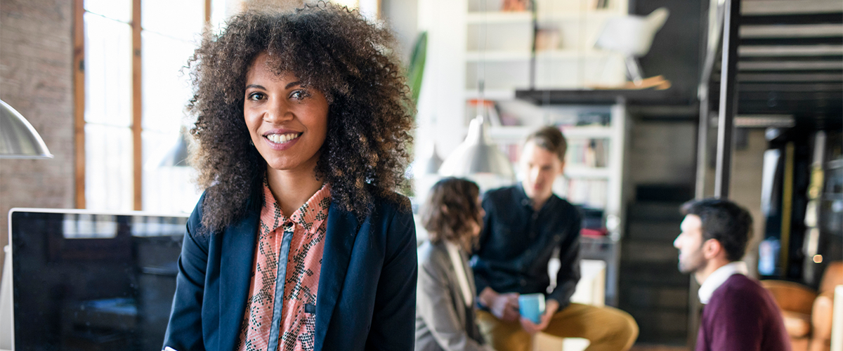 image of happy employee