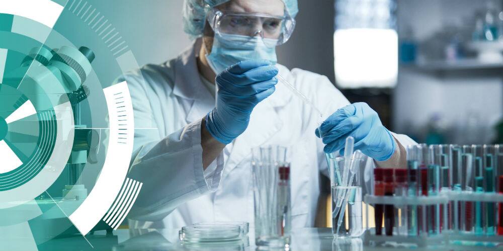 man conducting experiments in a laboratory