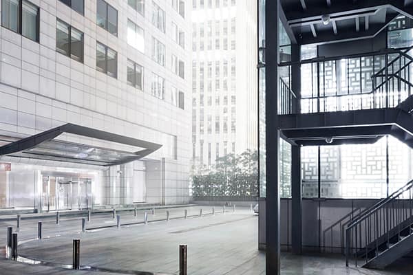 parking lot stairwell