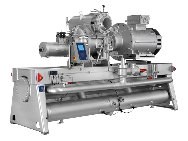 Display of a Sabroe SAB Screw Compressor unit