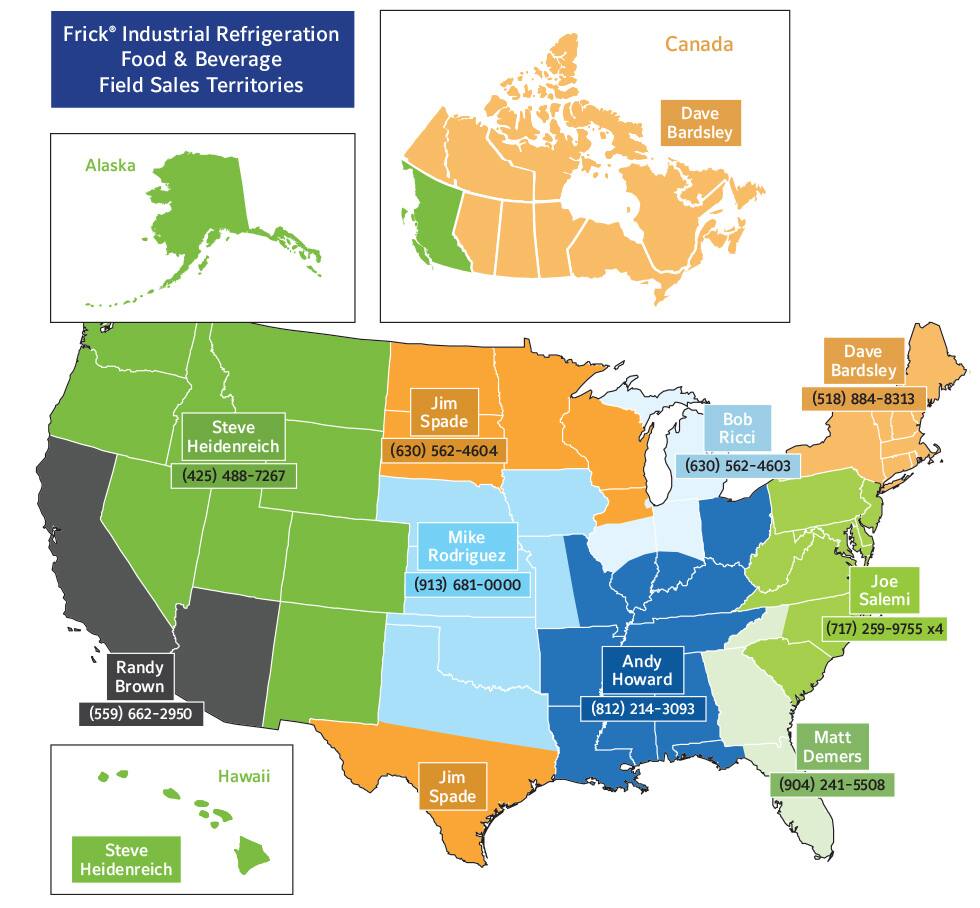 Frick Food & Beverage Sales Contacts